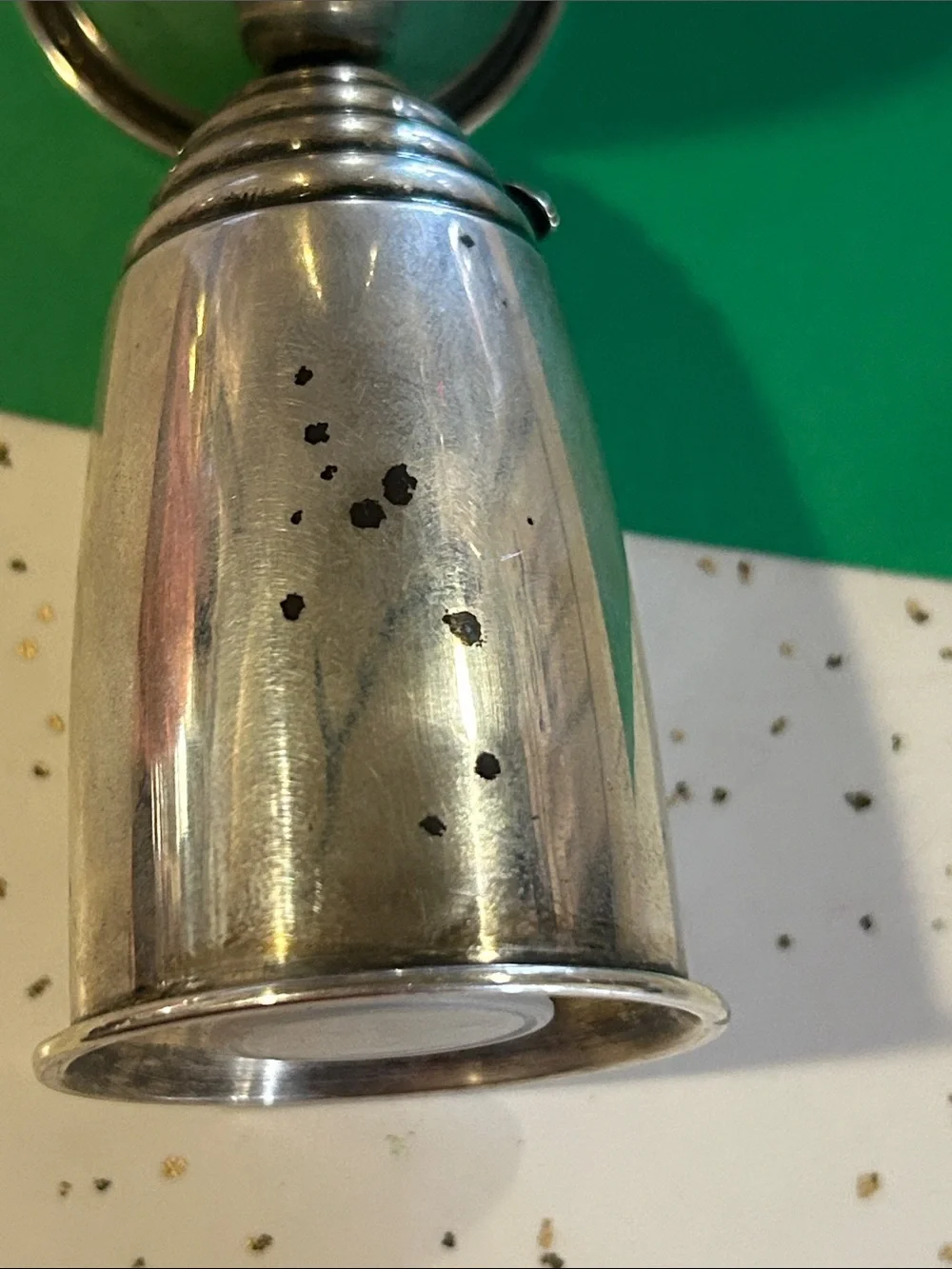 Sterling Silver Beehive Salt & Pepper Shakers - Picture 6 of 8